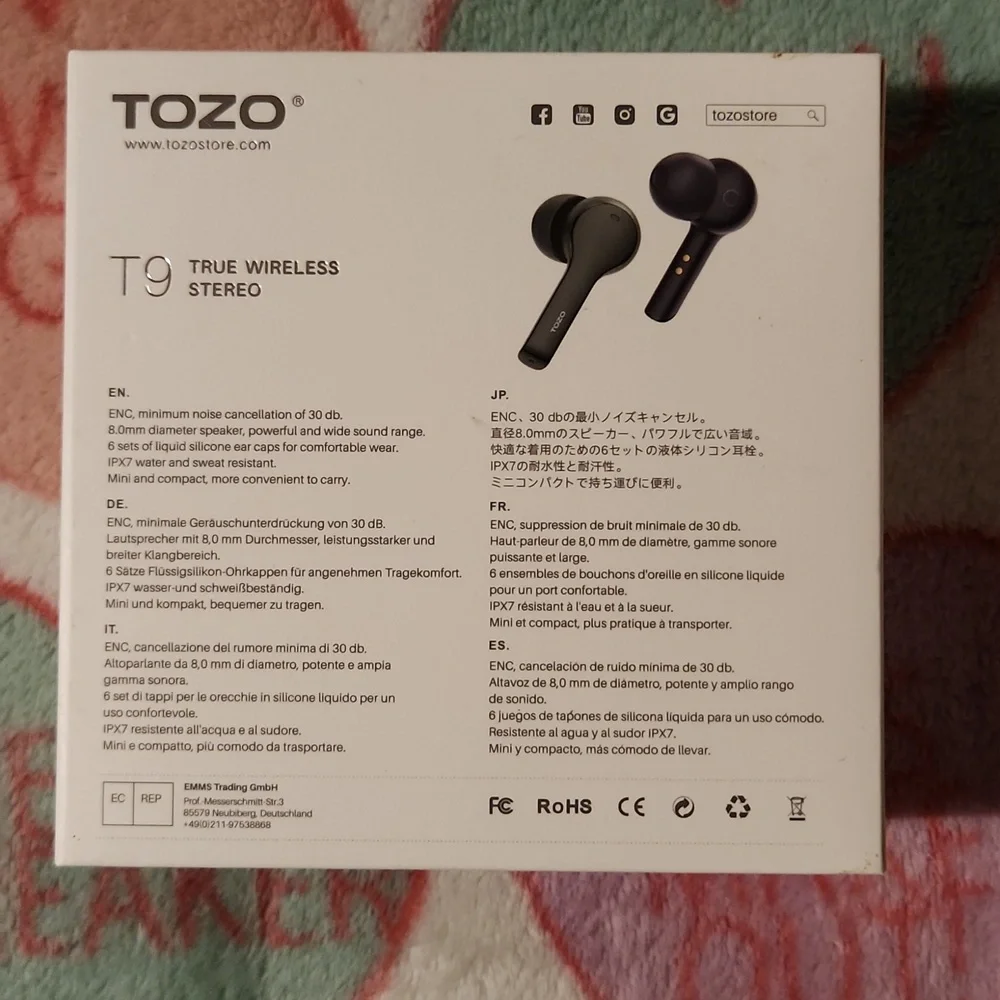 Tozo T9 True Wireless Stereo Earbuds - Picture 3 of 3